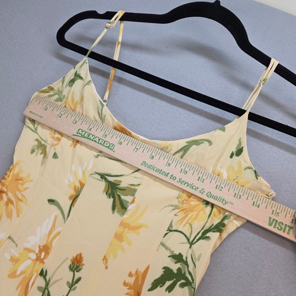 Reformation Annelise Mini Dress Floral Print Spaghetti Strap Sun Dress Size 6 - Picture 3 of 12